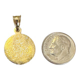 Sterling Silver 14 Karat Yellow Gold-plated Saint Jose Gregorio Hernandez 16.5mm Medal