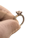 Sterling Silver 7.5mm (2.50 carats) Cushion-cut Cubic Zirconia Solitaire Ring