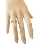 Sterling Silver 7.5mm (2.50 carats) Cushion-cut Cubic Zirconia Solitaire Ring