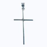 Sterling Silver 1.50" Polished Cross Pendant