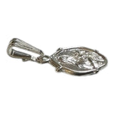 Sterling Silver Saint Therese of Lisieux "Little Flower" 0.61" x 0.32" Dainty Medal