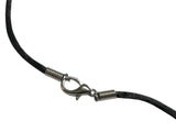 Sterling Silver Genuine 18mm Black Onyx Bead with 20" Silk Cord Necklace