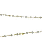 14 Karat Yellow Gold-plated Sterling Silver Genuine 3mm Freshwater Pearls Miraculous Medal "Milagrosa" Rosary Necklace