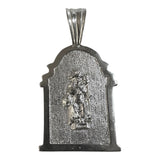 Sterling Silver Holy Infant of Atocha "Santo Niño de Atocha" 2.38" Chapel Medal