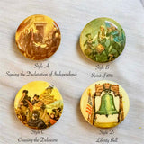 Vintage NOS 1970's Bicentennial Celebration Commemorative Pins (Celebrate America's 250th Birthday)