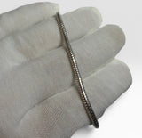 Sterling Silver 3mm Round Snake Chain 8" Bracelet