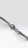 Sterling Silver 3mm Round Snake Chain 8" Bracelet