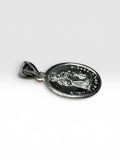 Sterling Silver Nsra Señora de la Providencia "RUEGA POR NOSOTROS" 20 x 15mm Oval Medal Pendant