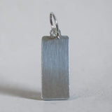 Sterling Silver 18 x 7mm Mini Dog Tag Pendant (can be personalized)