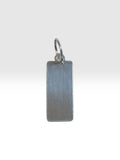 Sterling Silver 18 x 7mm Mini Dog Tag Pendant (can be personalized)