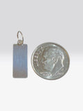 Sterling Silver 18 x 7mm Mini Dog Tag Pendant (can be personalized)