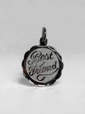 Sterling Silver "Best Friend" Personalized Medal Charm Pendant