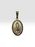 14 Karat Yellow Gold-Filled Miraculous "Virgen Milagrosa" Medal Pendant