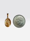 14 Karat Yellow Gold-Filled Miraculous "Virgen Milagrosa" Medal Pendant