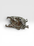 Sterling Silver Laughing Buddha with Genuine Sapphire Pendant
