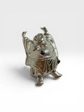 Sterling Silver Laughing Buddha with Genuine Sapphire Pendant