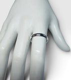 Sterling Silver 4mm Half Round Wedding Band