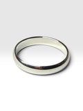 Sterling Silver 4mm Half Round Wedding Band