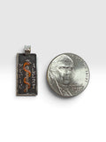 Sterling Silver Enameled Medic Alert Dog Tag Pendant (can be engraved on the back)