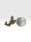 Sterling Silver Enameled Mexico Map and Our Lady of Guadalupe Pendant