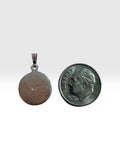 Sterling Silver Saint Lazarus "San Lazaro" 14mm Medal