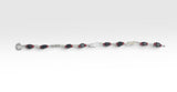 Sterling Silver Genuine 4mm Azabache Jet and Saint Lucy Eyes "Ojos de Santa Lucia" Bracelet