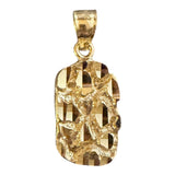 Solid Yellow Gold Nugget Pendant (available in your choice of 10K or 14K)