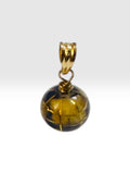 Yellow Gold Filled 3-D Enamel World Globe Charm