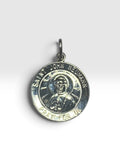 Sterling Silver Rhodium-plated Saint John Neumann Pray for Us Nickel Size Medal