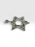 Sterling Silver Nugget-style Star of David Heavy-weight 2.25" Pendant