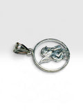 Vintage NOS 1990's Sterling Silver Guardian Angel Cherub Open Charm Pendant