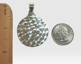 Sterling Silver Escudo Cubano "Cuba Coat of Arms" 34.6mm (1.36") Diameter Medal Pendant (Made in USA)