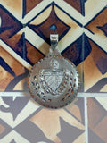 Sterling Silver Escudo Cubano "Cuba Coat of Arms" 34.6mm (1.36") Diameter Medal Pendant (Made in USA)