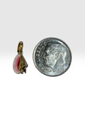 10 Karat Yellow Gold Hand-enameled Small Conch Charm Pendant