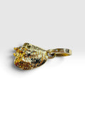 10 Karat Yellow Gold Hand-enameled Small Conch Charm Pendant
