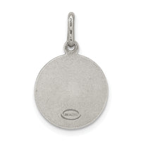 Saris and Things 925 Sterling Silver Antiqued Saint Anthony Medal