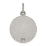 Sterling Silver Antiqued Saint Anthony Medal