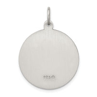 925 Sterling Silver Antiqued Saint Anthony Medal