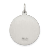 925 Sterling Silver Antiqued Saint Anthony Medal