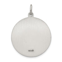925 Sterling Silver Antiqued Saint Anthony Medal