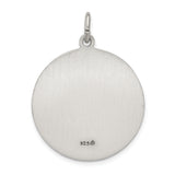 925 Sterling Silver Antiqued Saint Anthony Medal