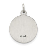 Saris and Things 925 Sterling Silver Antiqued Saint Barbara Medal