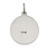 925 Sterling Silver Antiqued Saint Francis of Assisi Medal