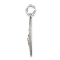 Saris and Things 925 Sterling Silver Antiqued Saint Francis of Assisi Medal