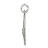Saris and Things 925 Sterling Silver Antiqued Saint Francis of Assisi Medal