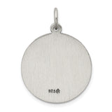 Saris and Things 925 Sterling Silver Antiqued Saint Francis of Assisi Medal