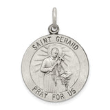925 Sterling Silver Saint Gerard Medal