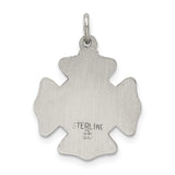 Sterling Silver Saint Florian Badge Medal