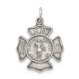 Sterling Silver Saint Florian Badge Medal