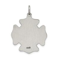 Saris and Things 925 Sterling Silver Saint Florian Badge Medal